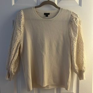 Ann Taylor Factory Eyelet Sweater size medium